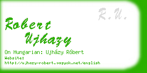 robert ujhazy business card