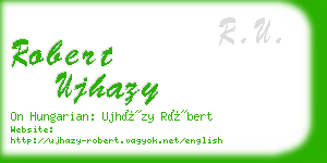 robert ujhazy business card